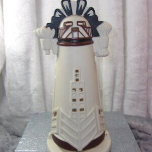 H-164 VINTAGE PARTYLITE CERAMIC KACHINA TOTEM MAYAN/AZTEC TEALIGHT CANDLE SHADE